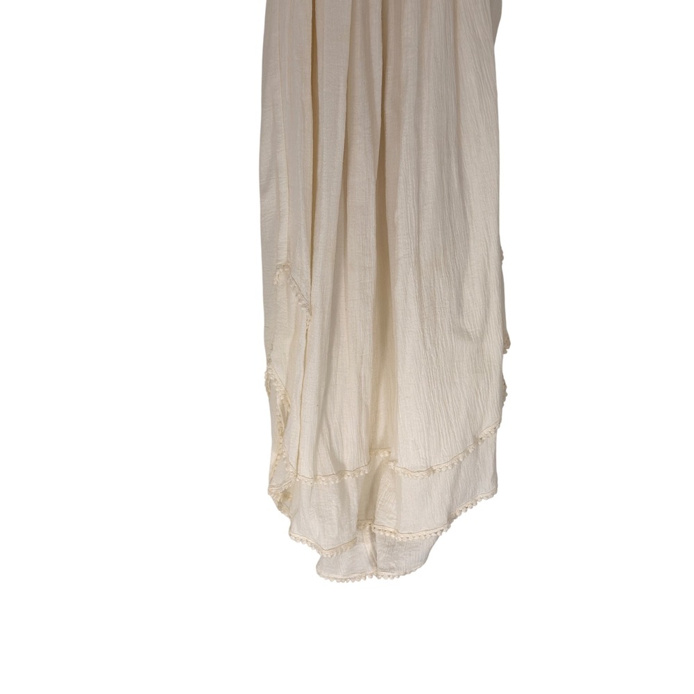 Heidi Merrick Sous Dress Ivory White Beachy Vacation Resort Leather Collar XS - Picture 5 of 13